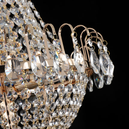 BX3- Gold Crystal Chandeliers,Large Contemporary Luxury Ceiling Lighting for Living Room Dining Room Bedroom Hallway - Likeshoppe 