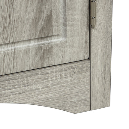 AM4- Triangle Bathroom Storage Cabinet with Adjustable Shelves;  Freestanding Floor Cabinet for Home Kitchen