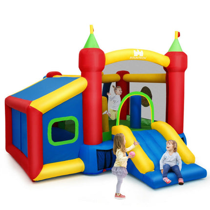 BC17- Inflatable Bounce House Kids Slide Jumping Castle without Blower - Likeshoppe 