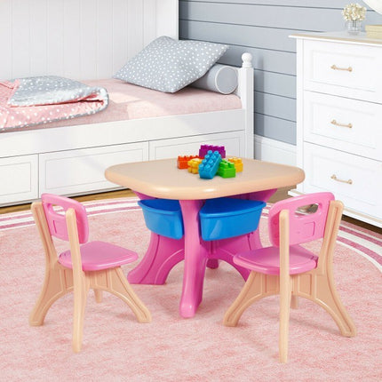 BM7- Kids Activity Table and Chair Set Play Furniture with Storage - Likeshoppe 