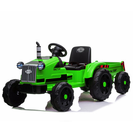 BH19- Toy Tractor with Trailer,3-Gear-Shift Ground Loader Ride On with LED Lights - Likeshoppe 