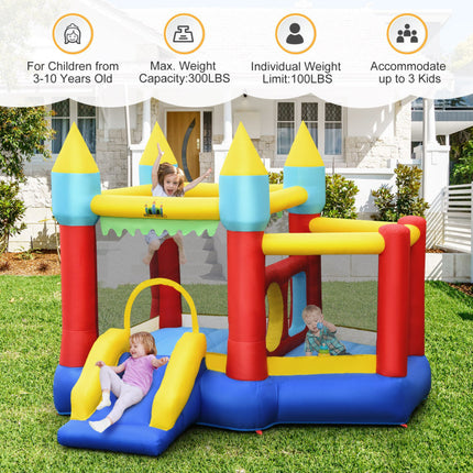 BC5-Inflatable Bounce Slide Jumping Castle Without Blower - Likeshoppe 