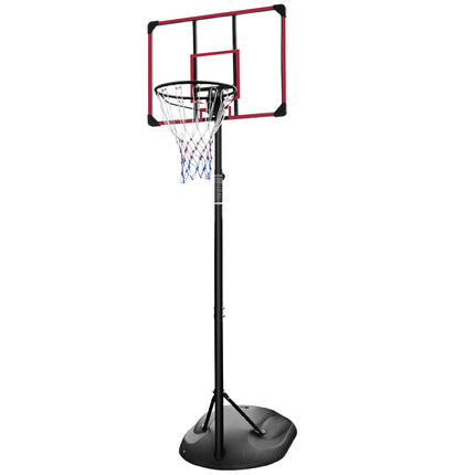 BG6- Portable Basketball Hoop System Stand Height Adjustable 7.5ft - 9.2ft with 32 Inch Backboard and Wheels for Youth Adults Indoor Outdoor Basketball Goal - Likeshoppe 