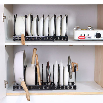BY4- Adjustable Kitchen Pot Rack, Cutting Board, Cutting Board, Pot Cover Storage Rack, Multifunctional Storage Rack, Telescopic Pot Rac0k, Kitchen Storage Rack - Likeshoppe 
