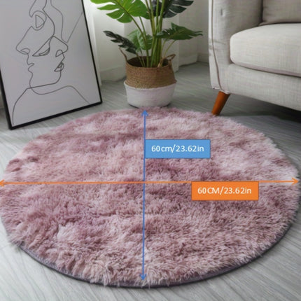 AR4- 1pc, Non-Slip Plush Round Area Rug for Living Room and Kitchen - Soft and Durable Indoor Floor Mat for Home and Room Decor - 23.62 x 23.62 - Likeshoppe 