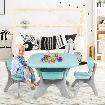 BM7- Kids Activity Table and Chair Set Play Furniture with Storage - Likeshoppe 
