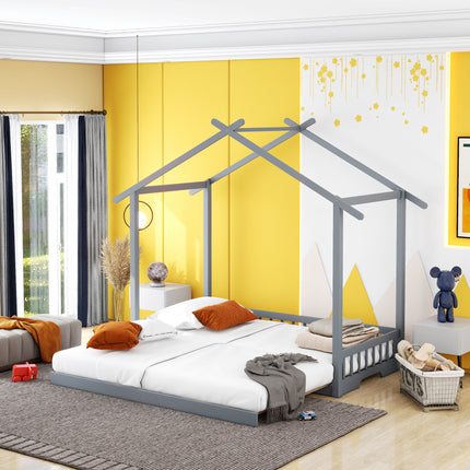 AS7- Extending House Bed, Wooden Daybed, - Likeshoppe 