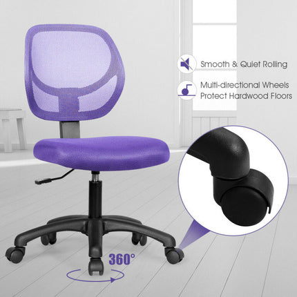 AV5- Low-back Computer Task Office Desk Chair with Swivel Casters for Kids - Likeshoppe 
