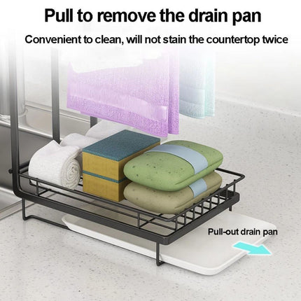 BY2- Disassembly And Assembly Of Cloth Rack, Countertop Sink, Drainage, Debris Sorting Rack, Kitchen Supplies, Small Item Storage Rack - Likeshoppe 