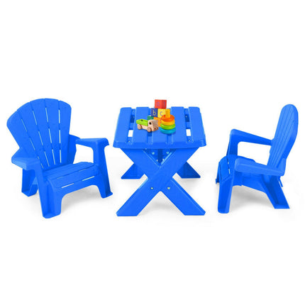 BM5- 3-Piece Plastic Children's Play Table Chair Set - Likeshoppe 