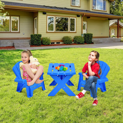 BM5- 3-Piece Plastic Children's Play Table Chair Set - Likeshoppe 