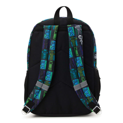 BZ3- Minecraft Creeper 17" Laptop Backpack and Lunch Bag Set, 4-Piece, Black - Likeshoppe 