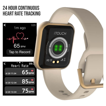 CB8- Itouch Air 3 Adult Unisex Smart Watch Fitness Tracker, Heart Rate 40mm Case - Likeshoppe 