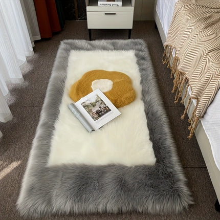 AR3- 1pc, Soft and Fluffy Sheepskin Rug for Bedroom and Living Room - Non-Slip and Machine Washable Carpet for Dormitory and Room Decor