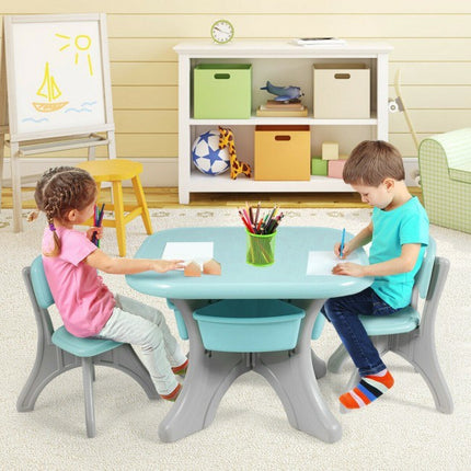BM7- Kids Activity Table and Chair Set Play Furniture with Storage - Likeshoppe 