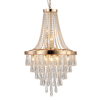 BX2- Gold Crystal Chandeliers,Large Contemporary Luxury Ceiling Lighting for Living Room Dining Room Bedroom Hallway - Likeshoppe 