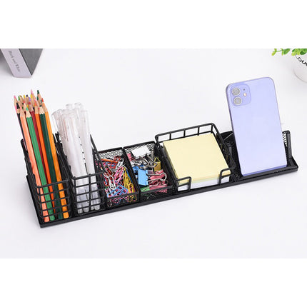BY1- Small Desk Storage Box, Mesh Multifunctional Office Supplies 6-piece set - Likeshoppe 