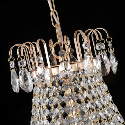 BX3- Gold Crystal Chandeliers,Large Contemporary Luxury Ceiling Lighting for Living Room Dining Room Bedroom Hallway - Likeshoppe 