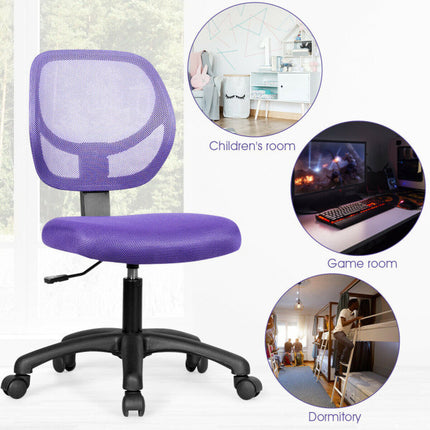 AV5- Low-back Computer Task Office Desk Chair with Swivel Casters for Kids - Likeshoppe 