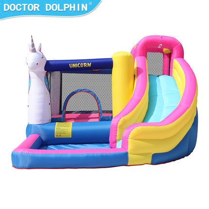 BC11- Unicorn Bounce House 420D and 840D Oxford Fabric Inflatable Bouncer with Splash Pool w/450W Blower - Likeshoppe 