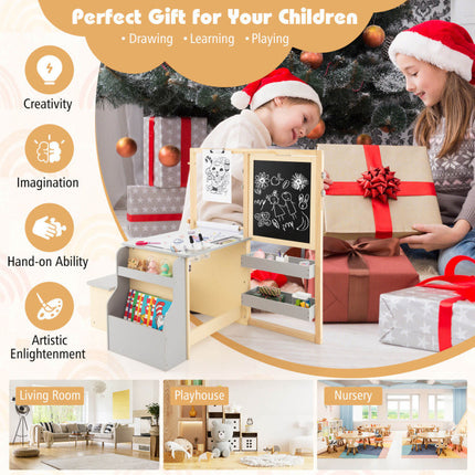 BM2- Kids Art Center Wooden Table Bench Set - Likeshoppe 