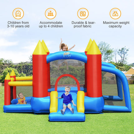 BC6-Inflatable Soccer Goal Ball Pit Bounce House Without Blower - Likeshoppe 