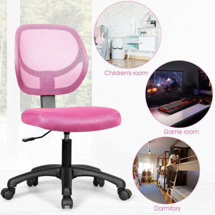 AV5- Low-back Computer Task Office Desk Chair with Swivel Casters for Kids - Likeshoppe 