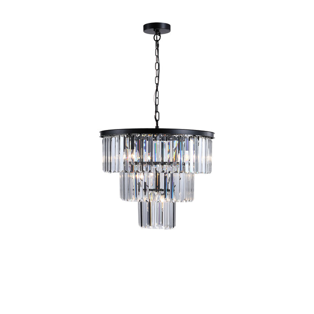 BX4- Black Luxury Crystal Chandelier Modern Chandeliers Lights Fixture Hanging Pendant Light Fixture for Dining Room Bedroom Living Room Dia 19.7 Inch-Black - Likeshoppe 