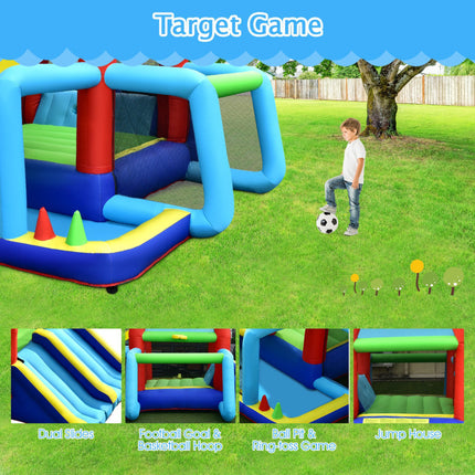 BC4- Inflatable Jumping Castle Bounce House with Dual Slides without Blower - Likeshoppe 