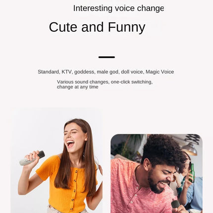 CC4- Karaoke Machine for Kids Adults,Mini Portable Blue-Tooth Karaoke Speaker with 2 Wireless Microphones and Dynamic Lights,Birthday Gift,Home KTV,Outdoor,Travel - Likeshoppe 