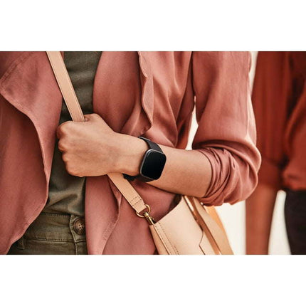 CB10- Fitbit Versa 2 Health & Fitness Smartwatch - Black/Carbon Aluminum - Likeshoppe 