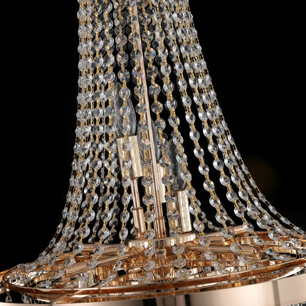 BX2- Gold Crystal Chandeliers,Large Contemporary Luxury Ceiling Lighting for Living Room Dining Room Bedroom Hallway - Likeshoppe 