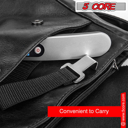 BR3- 5 Core Luggage Scale Handheld Portable weighing Electronic Digital Hanging Bag Weight Scales Travel 110 LBS 50 KG - 5 Core LSS-005 - Likeshoppe 