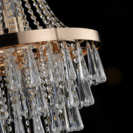 BX2- Gold Crystal Chandeliers,Large Contemporary Luxury Ceiling Lighting for Living Room Dining Room Bedroom Hallway - Likeshoppe 