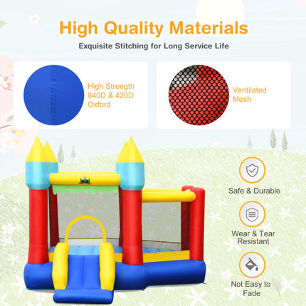 BC5-Inflatable Bounce Slide Jumping Castle Without Blower - Likeshoppe 