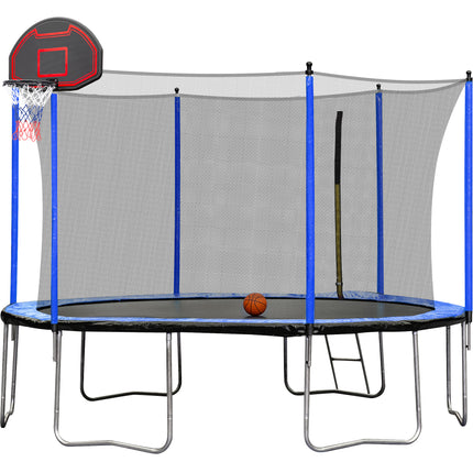 BA32- 12ft blue trampoline 2023 - Likeshoppe 
