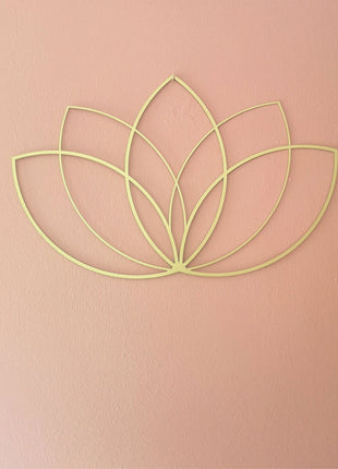Gold Lotus Flower Metal Wall Art | Modern Zen Wall Decor for Living Room | Likeshoppe