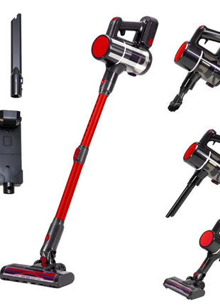 Cordless Vacuum Cleaner – Lightweight Rechargeable Stick Vacuum with LED Light