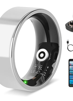 Smart Ring Health Tracker – Sleep, HRV, Stress & Fitness Tracking Ring for iOS & Android