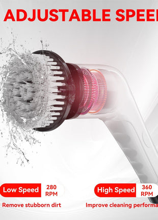 Electric Cleaning Brush Cordless Spin Scrubber with Extendable Handle for Bathroom Kitchen & Tile Cleaning