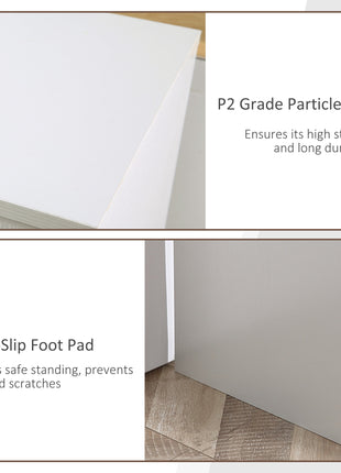 L Shaped Computer Desk, 180° Rotating Corner Desk with Storage Shelves, Drawer and Cabinet, Study Workstation for Home Office, White