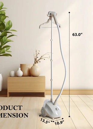 1500W Standing Garment Steamer with 1.7L Tank – 55 Min Continuous Steam