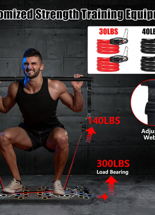 Multifunctional Push Up Board Home Gym Set | Full Body Strength Training Equipment | Likeshoppe