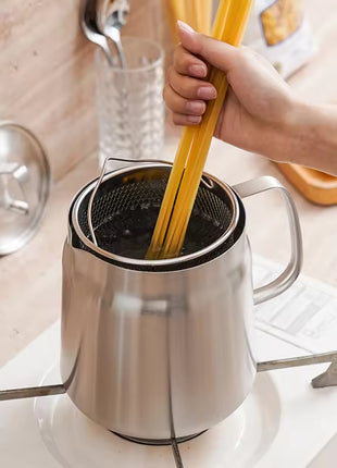 2L Stainless Steel Oil Filter Pot with Mesh