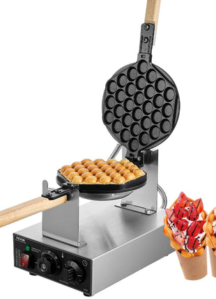 Likeshoppe Choice-Commercial Bubble Waffle Maker Egg Pancake Baker Machine 1400W Non-Stick