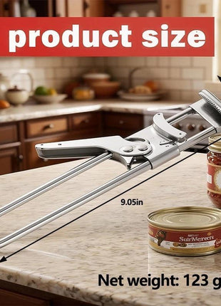 Stainless Steel Jar Opener with Non-Slip Handle – Heavy Duty Bottle & Lid Opener for Tight Jars
