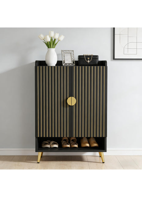 Likeshoppe 7 Tier Shoe Storage Cabinet with Doors – Adjustable Shoe Rack Organizer for Entryway