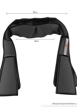 Likeshoppe Shiatsu Back Neck And Shoulder Massager With Heat Deep Tissue 3D Kneading Pillow