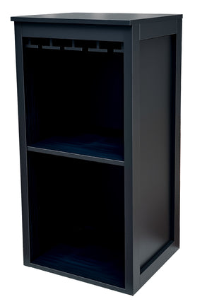 Likeshoppe Black Wine Bar Cabinet with Hutch & Shelves – Modern Storage Cabinet for Dining Room, Living Room & Home Bar