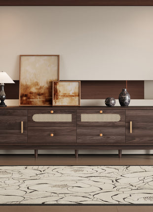 76 Inch TV Stand with Storage – Modern Entertainment Center for TVs Up to 85"
